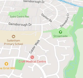 map for Croft Medical Centre