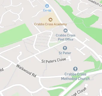 map for St. Peters Church Hall