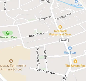 map for Educaterers Ltd at Kingsway Community Primary School