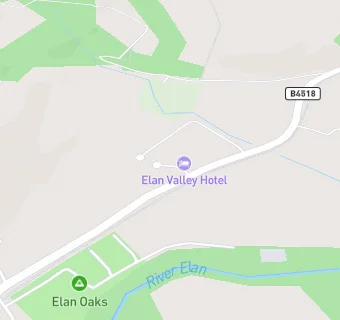 map for The Elan Valley Hotel