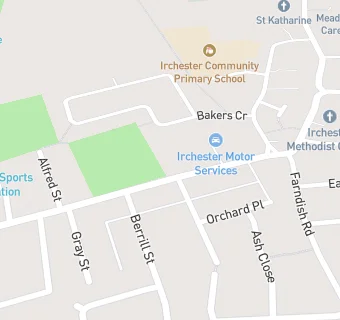 map for Irchester Park Store