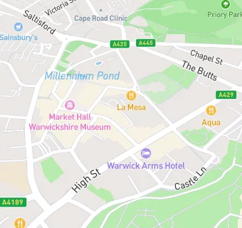 map for Warwick Desserts