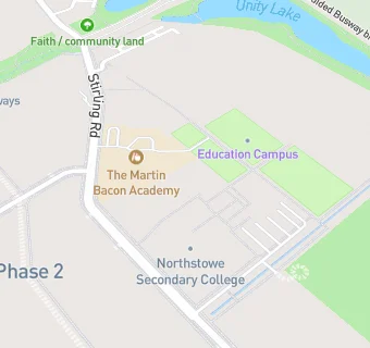 map for The Martin Bacon Academy