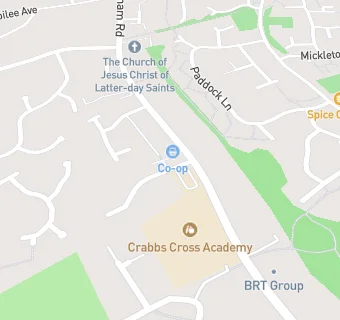 map for Crabbs Cross Dental Practice