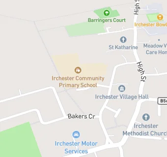 map for Irchester Junior School