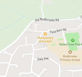 map for Budbrooke Community Centre