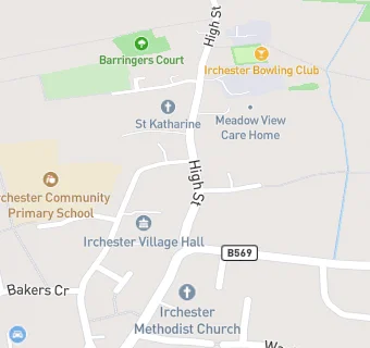 map for Irchester Working Mens Club