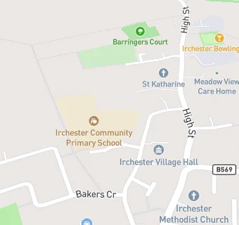 map for Irchester Infant School