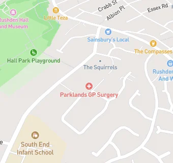 map for Parklands Surgery