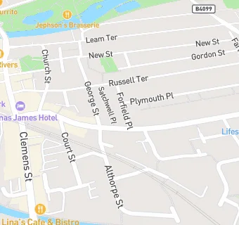 map for Leamington Spa Dental Practice