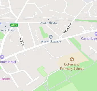 map for Educaterers Ltd at Coten End Primary School