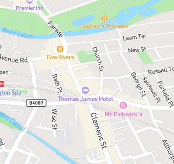 map for Thomas James Hotel
