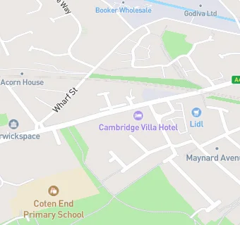 map for Cambridge Villa Hotel