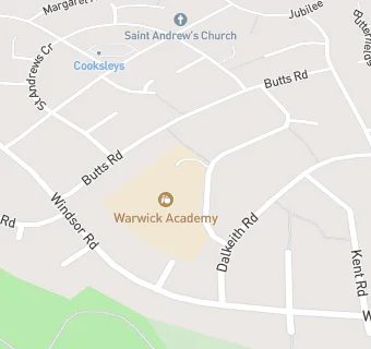 map for Warwick Primary School