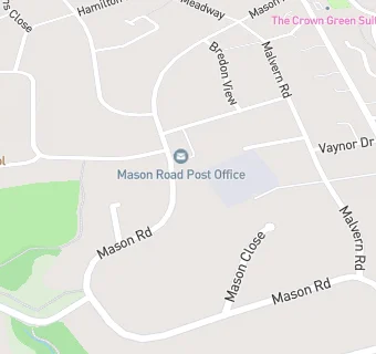 map for Mason Road Post Office & News