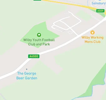 map for Wilby Working Mens Club