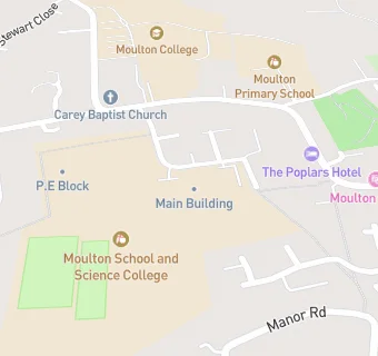 map for Moulton School and Science College