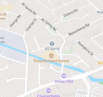 map for Educaterers Ltd at Emscote Infant School