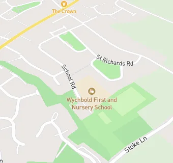 map for Wychbold First and Nursery School