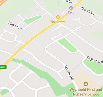 map for Wychbold Surgery