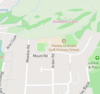 map for St Mary's Catholic Primary School, Henley-in-Arden