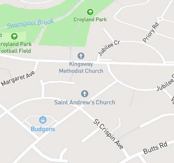 map for St Andrews Church Hall