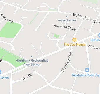 map for Highbury Residential Care Home