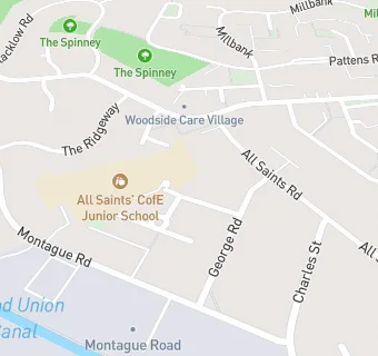 map for Educaterers Ltd at All Saints C E Junior School