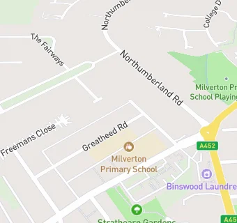 map for Educaterers Ltd at Milverton Primary School