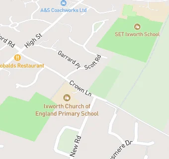 map for Ixworth Church of England Primary School