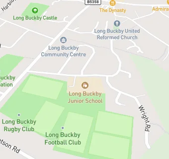 map for Long Buckby Junior School