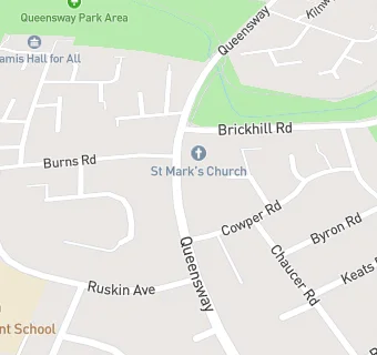 map for St Marks Church Hall