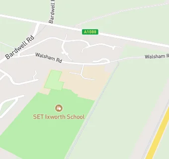 map for Ixworth High School