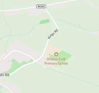 map for Orleton CofE Primary School