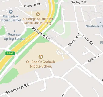 map for Class Catering At St Bede's Catholic Middle School