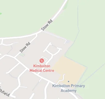 map for Kimbolton Medical Centre