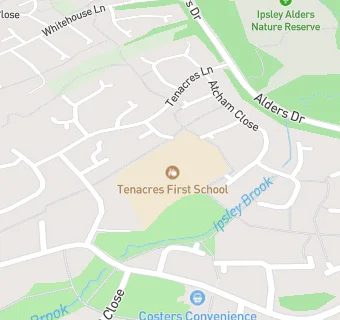 map for Tenacres First School