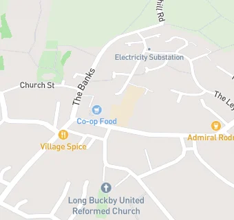 map for Long Buckby Infant School