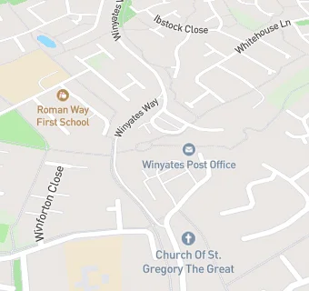 map for Winyates Post Office