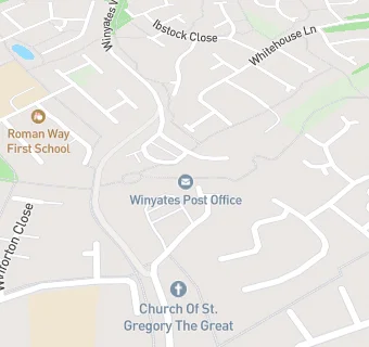 map for Winyates Chippy