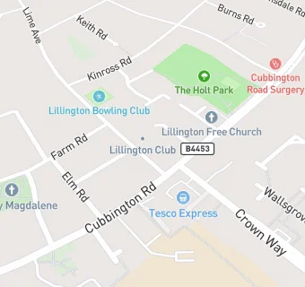 map for Lillington Club