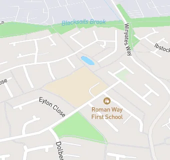 map for Roman Way First School