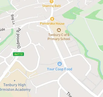 map for Shire Services At Tenbury Primary School