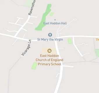 map for East Haddon Church of England Primary School