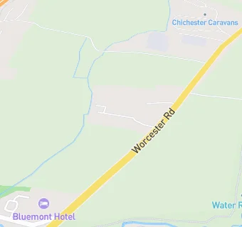 map for Bluemont South Bromsgrove Hotel