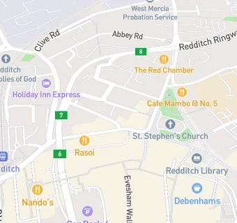 map for The Fishermans Catch (Redditch) Ltd