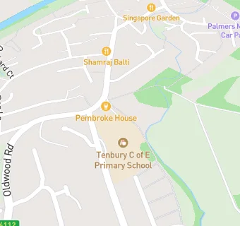 map for Tenbury CofE Primary School