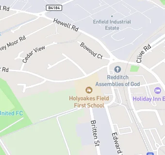 map for Holyoakes Field First School