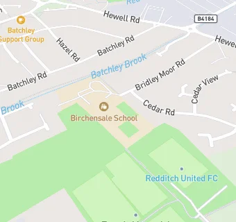 map for Redditch, Bridley Moor High School