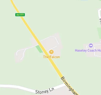 map for The Falcon at Hatton